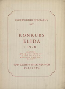 Konkurs Elida 1928 : przewodnik specjalny.