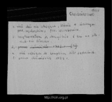 Chodziszewo. Files of Sochocin district in the Middle Ages. Files of Historico-Geographical Dictionary of Masovia in the Middle Ages