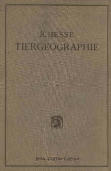 Tiergeographie auf ökologischer Grundlage