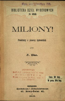 Miliony! : powieść giełdowa w liścikach