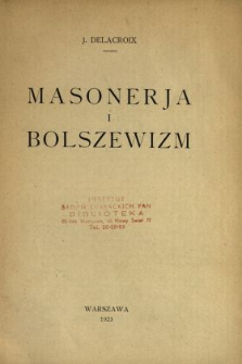 Masonerja i bolszewizm