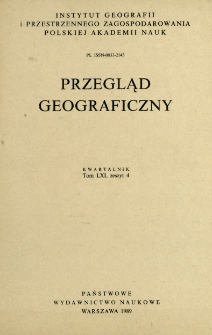 Przegląd Geograficzny T. 61 z. 4 (1989)