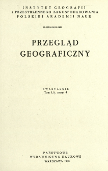Przegląd Geograficzny T. 60 z. 4 (1988)