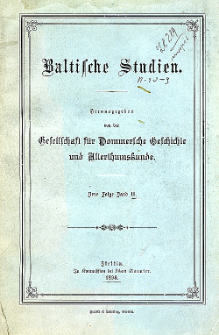 Baltische Studien. Neue Folge Bd. 2 (1898)