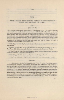 Researches respecting Vibration connected with the Theory of Light. (1839)