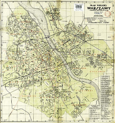 Plan Wielkiej Warszawy : z wymienieniem wszystkich ulic miasta