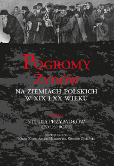 Pogromy Żydów na ziemiach polskich w XIX i XX wieku. T. 2, Studia przypadków (do 1939 roku), Indeks osobowy