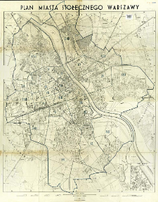Plan miasta stołecznego Warszawy