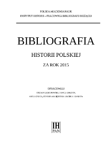 Bibliografia historii polskiej za rok 2015
