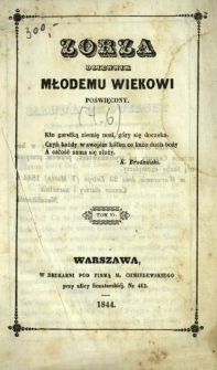 Zorza : dziennik młodemu wiekowi poświęcony