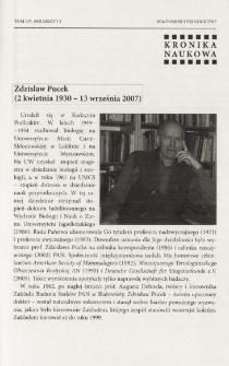 Zdzisław Pucek (2 kwietnia 1930 - 13 września 2007)