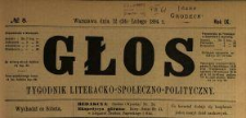 Głos : tygodnik literacko-społeczno-polityczny 1894 N.8