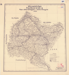 Województwo rzeszowskie : mapa administracyjna i komunikacyjna 1:300000