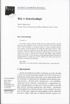 RNA w biotechnologii