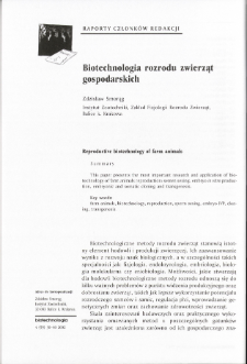 Reproductive biotechnology of farm animals