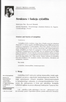 Structure and Function of Cyclophilins