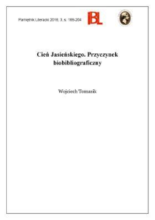 Cień Jasieńskiego. Przyczynek biobibliograficzny