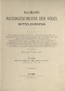 Naumann, Naturgeschichte der Vögel Mitteleuropas. Bd. 6, Taubenvögel, Hühnervögel, Reiher, Flamingos und Störche