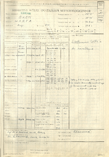 Miesięczny wykaz spostrzeżeń meteorologicznych. Maj 1963