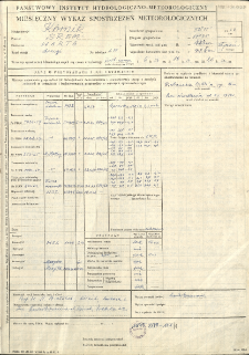 Miesięczny wykaz spostrzeżeń meteorologicznych. Styczeń 1966