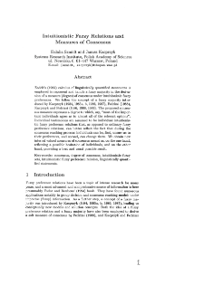 Intuitionistic fuzzy relations and measures of consensus