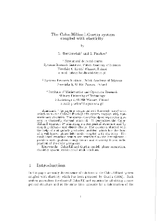 The Cahn-Hilliard-Gurtin System Coupled with Elasticity