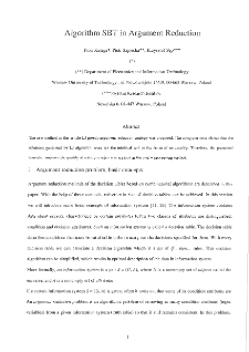 Algorithm SBT in Argument Reduction