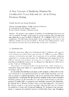 A new concept of similarity measure for intuitionistic fuzzy sets and its use in group decision making