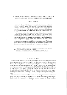 A Thermodynamic Approach of Phase-Field Modeling of Thermoelastic Materials