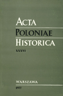 Acta Poloniae Historica. T. 36 (1977), Nécrologie