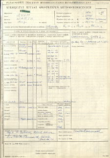 Miesięczny wykaz spostrzeżeń meteorologicznych. Wrzesień 1966