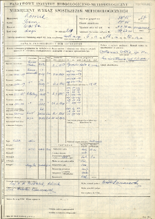 Miesięczny wykaz spostrzeżeń meteorologicznych. Marzec 1967