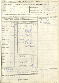 Miesięczny wykaz spostrzeżeń meteorologicznych. Wrzesień 1967