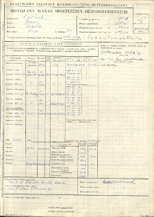 Miesięczny wykaz spostrzeżeń meteorologicznych. Grudzień 1967