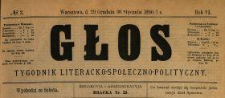 Głos : tygodnik literacko-społeczno-polityczny 1891 N.2
