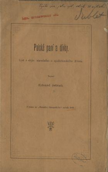 Polské paní a dívky : list z dějin národního a společenského života