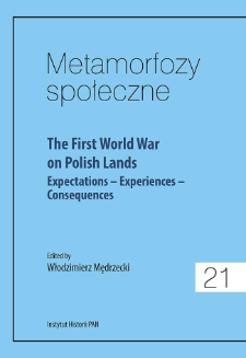 The First World War on Polish lands : expectations - experiences - consequences, Strona tytułowa, Spis treści