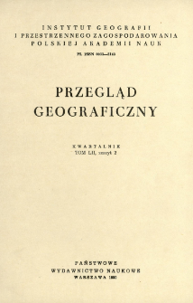 Przegląd Geograficzny T. 52 z. 2 (1980)