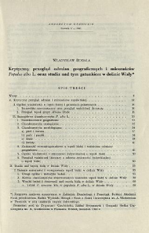 Critical review of varieties and hybrids of the white poplar (Populus alba L.) and studies on that species in the valley of the Vistula