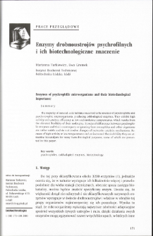 Enzymes of psychrophilic microorganisms and their biotechnological importance