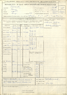 Miesięczny wykaz spostrzeżeń meteorologicznych. Lipiec 1969