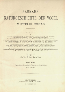 Naumann, Naturgeschichte der Vögel Mitteleuropas. Bd. 8, Regenpfeifer, Stelzenläufer, Wassertreter, Strandläufer