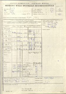 Miesięczny wykaz spostrzeżeń meteorologicznych. Luty 1979