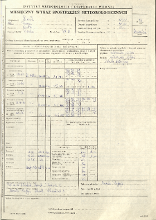 Miesięczny wykaz spostrzeżeń meteorologicznych. Kwiecień 1979