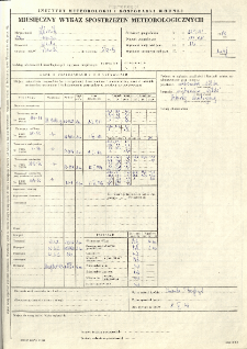 Miesięczny wykaz spostrzeżeń meteorologicznych. Maj 1979