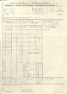 Miesięczny wykaz spostrzeżeń meteorologicznych. Grudzień 1979