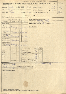 Miesięczny wykaz spostrzeżeń meteorologicznych. Lip[iec 1984