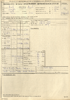 Miesięczny wykaz spostrzeżeń meteorologicznych. Październik 1984