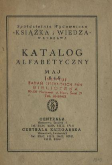 Katalog alfabetyczny : maj 1949