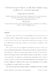 A decision support system on the forex market using the fuzzy multicriteria approach